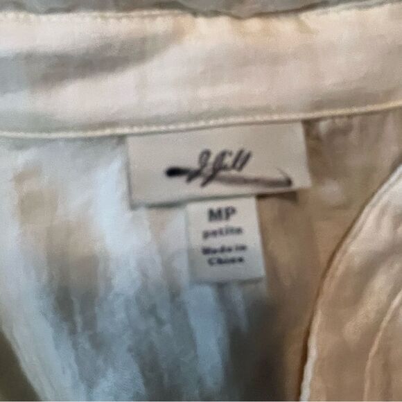 3 for $30! J. Jill petite sheer long sleeve blouse - Picture 8 of 12